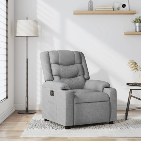 Sillón reclinable de tela gris claro by , Armchairs - Ref: Foro24-374127, Price: 262,19 €, Discount: %