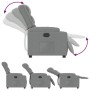 Sillón reclinable de tela gris claro by , Armchairs - Ref: Foro24-374127, Price: 262,19 €, Discount: %