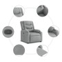 Sillón reclinable de tela gris claro by , Armchairs - Ref: Foro24-374127, Price: 262,19 €, Discount: %