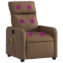 Sillón reclinable con masaje de tela marrón | Foro24.es | Tu tienda online para hogar, jardín y más Foro24.es
