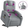 Sillón de masaje reclinable de pie de tela gris claro | Foro24.es | Tu tienda online para hogar, jardín y más Foro24.es