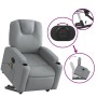 Sillón de masaje reclinable de pie de tela gris claro | Foro24.es | Tu tienda online para hogar, jardín y más Foro24.es