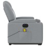 Sillón de masaje eléctrico reclinable elevable tela gris claro | Foro24.es | Tu tienda online para hogar, jardín y más Foro24.es