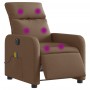 Sillón reclinable de masaje eléctrico tela marrón | Foro24.es | Tu tienda online para hogar, jardín y más Foro24.es