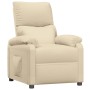 Sillón reclinable de tela crema by , Armchairs - Ref: Foro24-340176, Price: 201,16 €, Discount: %