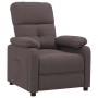 Sillón reclinable de tela marrón oscuro by , Armchairs - Ref: Foro24-348280, Price: 175,46 €, Discount: %