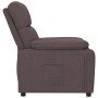 Sillón reclinable de tela marrón oscuro by , Armchairs - Ref: Foro24-348280, Price: 175,46 €, Discount: %