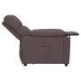 Sillón reclinable de tela marrón oscuro by , Armchairs - Ref: Foro24-348280, Price: 175,46 €, Discount: %