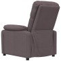 Sillón reclinable de tela marrón oscuro by , Armchairs - Ref: Foro24-348280, Price: 175,46 €, Discount: %