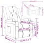 Sillón reclinable de tela gris taupe | Foro24.es | Tu tienda online para hogar, jardín y más Foro24.es