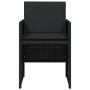 Sillas de jardín con cojines 4 unidades ratán sintético negro by , Garden chairs - Ref: Foro24-364933, Price: 161,54 €, Disco...