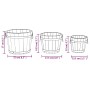 Juego de maceteros cubo de madera 3 piezas madera maciza abeto by , Pots and planters - Ref: Foro24-363362, Price: 36,11 €, D...