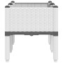 Jardinera con patas PP blanco 80x40x42 cm | Foro24.es | Tu tienda online para hogar, jardín y más Foro24.es
