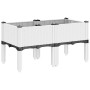 Jardinera con patas PP blanco 80x40x42 cm | Foro24.es | Tu tienda online para hogar, jardín y más Foro24.es