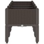 Jardinera con patas PP marrón 160x40x42 cm | Foro24.es | Tu tienda online para hogar, jardín y más Foro24.es