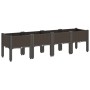 Jardinera con patas PP marrón 160x40x42 cm | Foro24.es | Tu tienda online para hogar, jardín y más Foro24.es