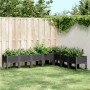 Jardinera con patas PP negro 200x160x42 cm | Foro24.es | Tu tienda online para hogar, jardín y más Foro24.es