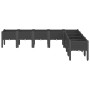 Jardinera con patas PP negro 200x160x42 cm | Foro24.es | Tu tienda online para hogar, jardín y más Foro24.es