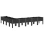 Jardinera con patas PP negro 200x160x42 cm | Foro24.es | Tu tienda online para hogar, jardín y más Foro24.es