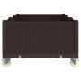 Jardinera con ruedas PP marrón 150x80x54 cm | Foro24.es | Tu tienda online para hogar, jardín y más Foro24.es