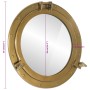 Espejo de ojo de buey de pared aluminio y vidrio Ø50 cm | Foro24.es | Tu tienda online para hogar, jardín y más Foro24.es