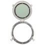 Espejo de ojo de buey de pared aluminio y vidrio Ø38 cm by , Mirrors - Ref: Foro24-357849, Price: 65,04 €, Discount: %