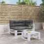 Cojines para paletss 3 unidades tela gris antracita von , Kissen für Stühle und Sofas - Ref: Foro24-3217123, Preis: 112,41 €,...