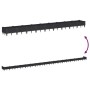 Jardinera con clavijas PP negro 362,5x42,5x28,5 cm | Foro24.es | Tu tienda online para hogar, jardín y más Foro24.es