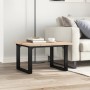 Mesa de centro marco O madera maciza pino y acero 70x70x40,5 cm de , Mesas de cocina y de comedor - Ref: Foro24-3282727, Prec...