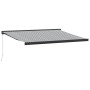 Toldo retráctil aluminio y tela gris antracita y blanco 4,5x3 m de , Toldos - Ref: Foro24-3216131, Precio: 595,63 €, Descuent...