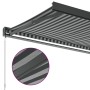 Toldo retráctil aluminio y tela gris antracita y blanco 4,5x3 m de , Toldos - Ref: Foro24-3216131, Precio: 595,63 €, Descuent...