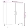 Schwarzes Sperrholz-Sideboard 70x34x90 cm von vidaXL, Sideboards - Ref: Foro24-812106, Preis: 76,04 €, Rabatt: %
