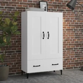 Aparador de madera contrachapada blanco 70x31x115 cm de vidaXL, Aparadores - Ref: Foro24-812573, Precio: 117,68 €, Descuento: %