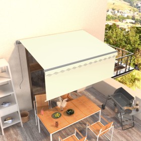 Toldo retráctil manual con persiana crema 3,5x2,5 m de , Toldos - Ref: Foro24-3069397, Precio: 265,64 €, Descuento: %