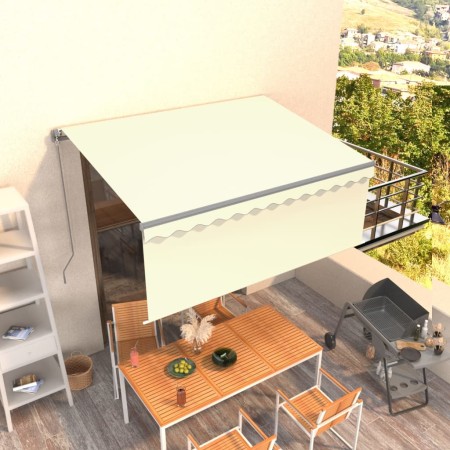 Toldo retráctil manual con persiana crema 3,5x2,5 m von , Markisen - Ref: Foro24-3069397, Preis: 255,44 €, Rabatt: %