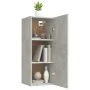 Gray concrete plywood wall cabinet 34.5x34x90 cm by vidaXL, Shelves and shelves - Ref: Foro24-812433, Price: 45,30 €, Discoun...