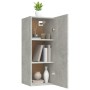 Hängeschrank aus grauem Sperrholz 34,5x34x90 cm von vidaXL, Regale und Regale - Ref: Foro24-812433, Preis: 45,86 €, Rabatt: %