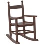 Mecedora para niños madera maciza de álamo marrón | Foro24.es | Tu tienda online para hogar, jardín y más Foro24.es