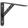 Soportes de estante 4 uds acero inoxidable negro 30x2,5x15,5 cm by , Shelves and shelves - Ref: Foro24-30304, Price: 24,79 €,...