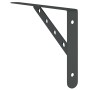Soportes de estante 4 uds acero inoxidable negro 30x2,5x15,5 cm by , Shelves and shelves - Ref: Foro24-30304, Price: 24,79 €,...
