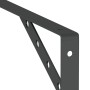 Soportes de estante 4 uds acero inoxidable negro 30x2,5x15,5 cm by , Shelves and shelves - Ref: Foro24-30304, Price: 24,79 €,...