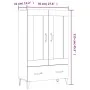 Weißes Sperrholz-Sideboard 70x31x115 cm von vidaXL, Sideboards - Ref: Foro24-812573, Preis: 117,68 €, Rabatt: %