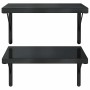 Estantes de pared 2 uds acero inoxidable negro 50x40 cm by , Shelves and shelves - Ref: Foro24-3214517, Price: 66,71 €, Disco...
