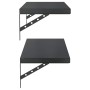 Estantes de pared 2 uds acero inoxidable negro 75x30 cm | Foro24.es | Tu tienda online para hogar, jardín y más Foro24.es