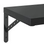 Estantes de pared 2 uds acero inoxidable negro 75x30 cm | Foro24.es | Tu tienda online para hogar, jardín y más Foro24.es