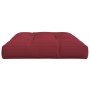 Cojín para muebles de palets tela rojo tinto 120x80x12 cm