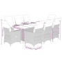 Set comedor jardín 9 pzas y cojines ratán sintético gris de , Conjuntos de jardín - Ref: Foro24-3276745, Precio: 1,00 €