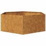 Jardinera hexagonal 138x120x45 cm acero desgastado von , Töpfe und Pflanzgefäße - Ref: Foro24-851142, Preis: 71,83 €, Rabatt: %