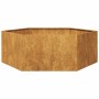 Jardinera hexagonal 138x120x45 cm acero desgastado von , Töpfe und Pflanzgefäße - Ref: Foro24-851142, Preis: 71,83 €, Rabatt: %