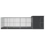 Pajarera con extensión acero plateado 704x303x216 cm | Foro24.es | Tu tienda online para hogar, jardín y más Foro24.es